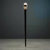Totenkopf Spazierstock aus Holz mit silbernem Griff aus Produktbild-Vorschau 6