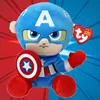 Ty Beanie Babies Marvel Captain America Soft 15cm Produktbild-Vorschau 2