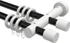 Interdeco Gardinenstange / Vorhangstange Schwarz / Weiß, Produktbild-Vorschau 1