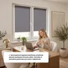 Estika Roleta bez vrtání - 80 x 220 cm - Stříbrná - Snadná Náhled obrázku produktu 4