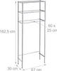 Relaxdays Waschmaschinenregal Metall, 3 Ablagen, Regal Produktbild-Vorschau 4