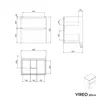 Badmöbel Unterschrank VIREO 60 cm für Aufsatzwaschbecken - Produktbild-Vorschau 7