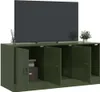 vidaXL TV skříňka olivově zelená 99x39x44 cm ocelová Náhled obrázku produktu 4