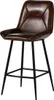 MASSIVMOEBEL24 Barstuhl Echtleder 50x59x106 braun IRON Produktbild-Vorschau 3