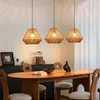 ZMH Lampe à suspendre Boho Lampe à suspendre en rotin Voir les images du produit 2
