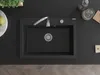 Mexen Elix Granitspüle 1-beckig 700 x 500 mm, schwarz, Produktbild-Vorschau 4