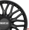 A close-up of a black car wheel with the Sparco logo visible. Produktbild-Vorschau