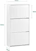 SoBuy scarpiera ribaltabile con 3 sportelli scarpiera Anteprima dell’immagine prodotto 4