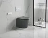 Wand-WC Set Nakia Tiefspüler ohne Spülrand kurz dunkelgrau Produktbild-Vorschau 2