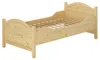 Seniorenbett extra hoch 90x200 Massivholz Kiefer Einzelbett Produktbild-Vorschau 1