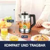Wasserkocher Glas mit Temperatureinstellung und Teesieb,  Produktbild-Vorschau 6