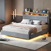 A modern bedroom scene with a bed as the focal point. Náhled obrázku produktu