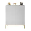 CORTADO GOLD Hochkommode K104 zweitürig weiß Produktbild-Vorschau 6