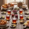 com-four® 6x Teegläser mit Henkel - 400 ml Kaffeeglas aus Produktbild-Vorschau 3