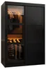 Šatní skříň KATIE 2 - 120 cm, černá / černá Náhled obrázku produktu 2