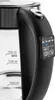 A close-up view of a modern electric kettle's handle and side, showing measurement markings and a digital display. Náhled obrázku produktu