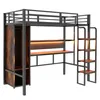 Merax kovová poschodová posteľ 90x200cm s vertikálnym Náhľad obrázku produktu 9