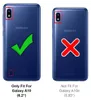 Two blue Samsung phones are shown side-by-side, one with a green checkmark and the other with a red X, indicating compatibility. Náhľad obrázku produktu
