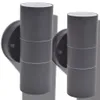 vidaXL Lampes murales extérieures 2 pcs. Acier inoxydable Voir les images du produit 5