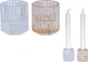 2er Set Kerzenständer Stabkerzen Glas Transparent 2in1 Produktbild-Vorschau 1