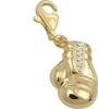 Charm Einhänger Boxhandschuh bicolor 375 Gold Gelbgold Produktbild-Vorschau 1