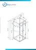 Wyroby szklane Westfalia - Boxdoccia a U Emma 80x80x80 cm Podgląd zdjęcia produktu 7