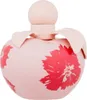 A pink apple-shaped perfume bottle with red floral designs. Anteprima dell’immagine prodotto