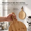 hausleben Pizzateller 2er Set Holz 25,5 cm – Rundes Produktbild-Vorschau 5