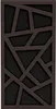 A dark brown geometric acoustic panel with a black textured background. Podgląd zdjęcia produktu