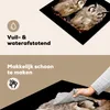 KitchenYeah© Herdabdeckplatte Eule - Vogel - Schwarz , Produktbild-Vorschau 2