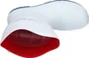 A white Dunlop Purofort boot is shown from the top, with the red interior visible. Produktbild-Vorschau