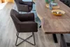 Esstisch 140(220)x90cm mit Ansteckplatten, Baumkante massiv Produktbild-Vorschau 5