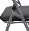 vidaXL Klappbare Esszimmerstühle 6 Stk. Schwarz Kunstleder Produktbild-Vorschau 6