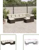 The Living Store 9-tlg. Garten-Sofagarnitur mit Kissen Produktbild-Vorschau 1
