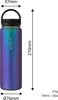 Trinkflasche Edelstahl 750ml Thermo Flasche Sport isoliert Produktbild-Vorschau 3
