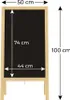 ALLboards Lavagna Nera da Gesso con Cavalletto bifacciale Anteprima dell’immagine prodotto 5