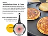 endusor Pancake Pfanne für Induktion mit Antihaftbeschichtung zum Braten von Pancakes und Spiegeleie Produktbild-Vorschau