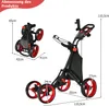 Golfový vozík COSTWAY, golfový vozík so 4 kolieskami, Náhľad obrázku produktu 2