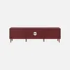 sweeek - TV-Möbel mit Holzdekor und Metall 160cm - Bordeaux Produktbild-Vorschau 4
