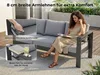 MeXo Gartenmöbelset, Loungeset Aluminium für 6-7 Personen Produktbild-Vorschau 7