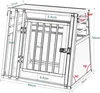 EUGAD Hundetransportbox Autobox für kleine Hunde, Produktbild-Vorschau 3