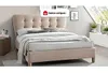 Bett 140 x 190 cm mit gestepptem Kopfteil - Stoff - Beige - Produktbild-Vorschau 7