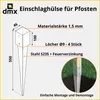 Bodenhülse Einschlagbodenhülse Einschlaghülse Pfostenträger Produktbild-Vorschau 2