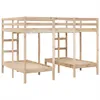 vidaXL Dreifach-Etagenbett 140x200/70x140 cm Massivholz Produktbild-Vorschau 6