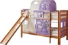 Etagenbett mit Rutsche Doppelbett Buche massiv Natur, Produktbild-Vorschau 1