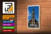 Holzschild Städte Erlangen Hugenotten Kirche Dekoration Produktbild-Vorschau 4