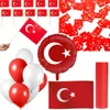 Türkei Party Deko Set 74 tlg. Partyset Partydeko rot weiß Produktbild-Vorschau 1