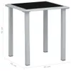 vidaXL Table de jardin noire et argentée 41x41x45 cm acier Voir les images du produit 7