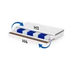 Matratze medizinische 90x200 cm MEDIRO THERM, Produktbild-Vorschau 3