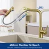 Küchenarmatur Edelstahl 304 Gold gebürstet 400mm Produktbild-Vorschau 4